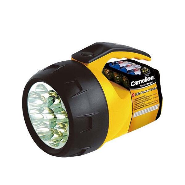 چراغ قوه کملیون مدل FL-9LED-4R6P-YELLOW